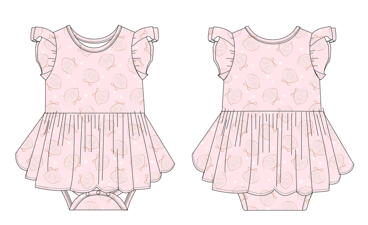 Coastal: Bodysuit Twirl Dress