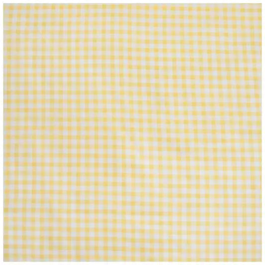 Yellow White Gingham Crib Quilted Blanket