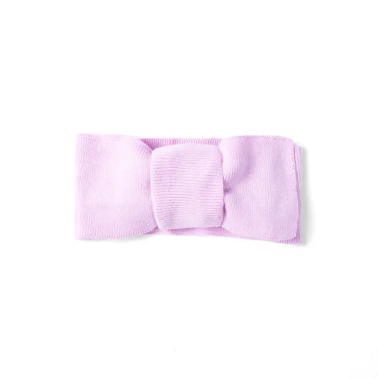 Knitted Oversized Topknot in Lilac