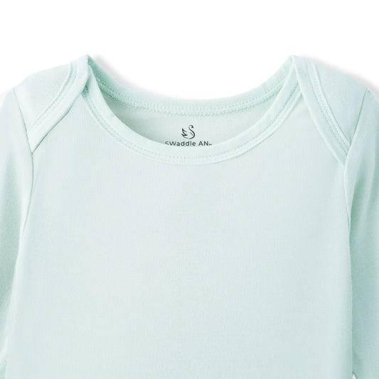 Long Sleeve Baby Bodysuit in Mint