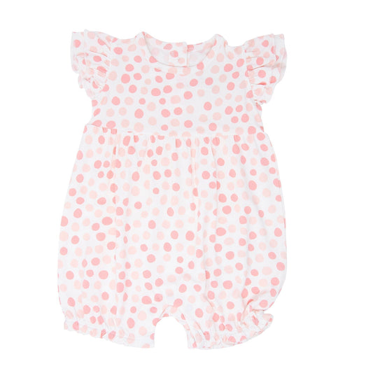 Pink Dot Ruffle Romper