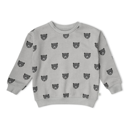 Organic Fleece Sweatshirt - Woodland Bear