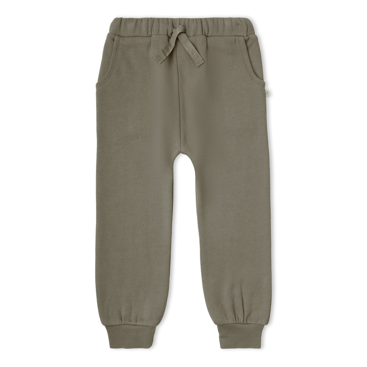 Organic Fleece Jogger Pants - Olive