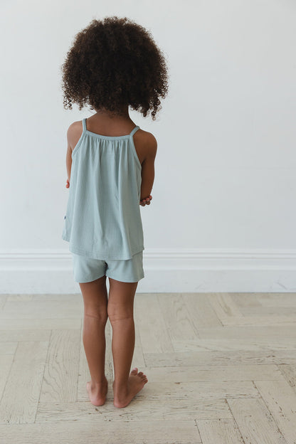 Sage (ribbed) - Tank Short Set
