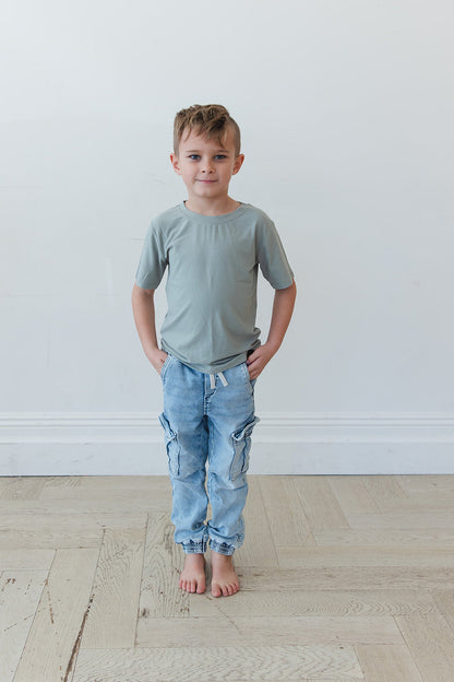 Sage (ribbed) - Everyday Tee