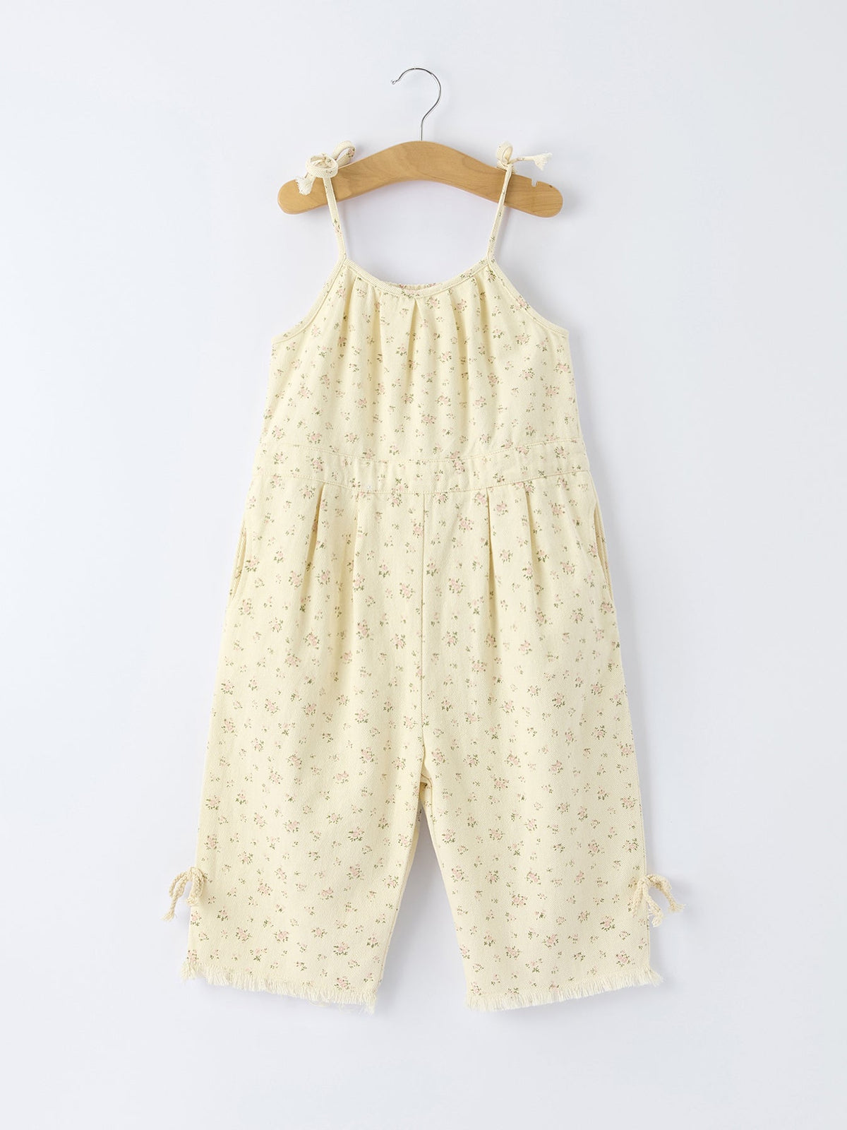 Floral Sleeveless Jumpsuit with Pockets