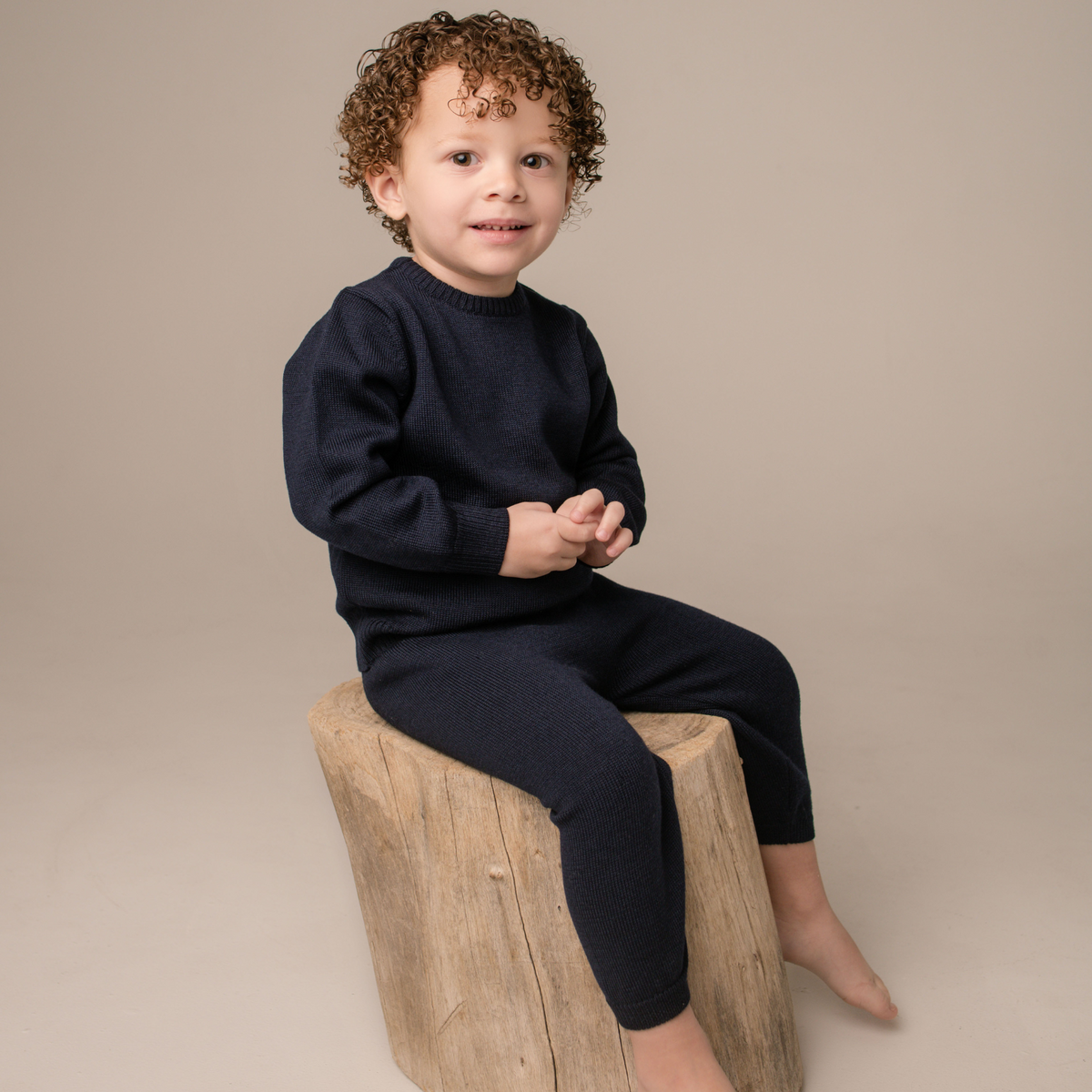 Virgin Merino Wool Sweater - Midnight Blue