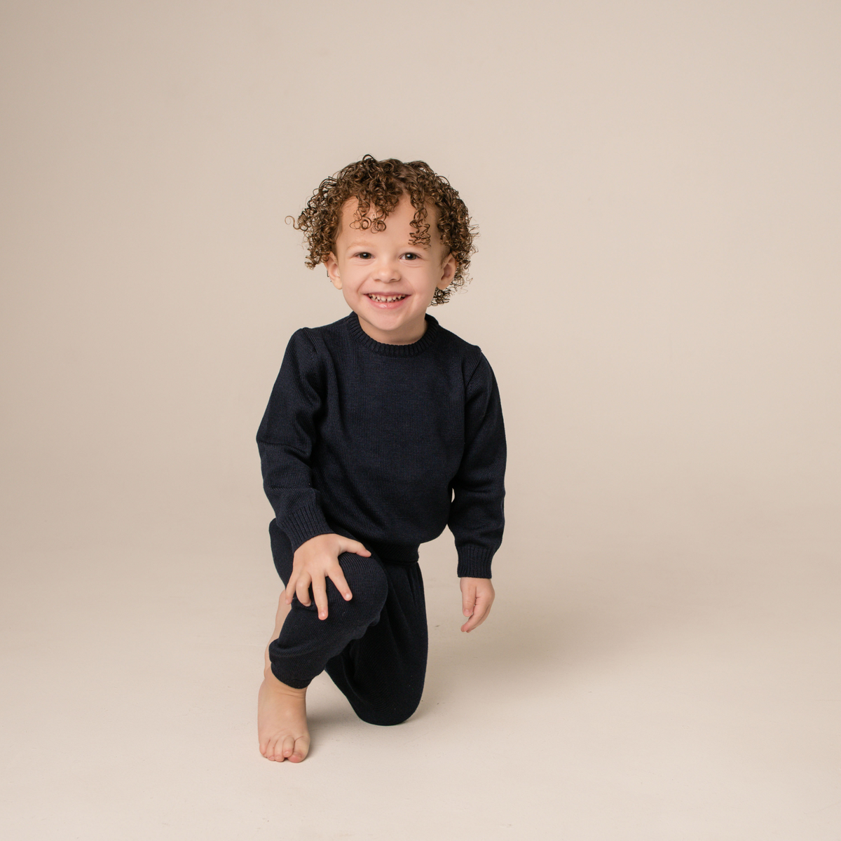 Virgin Merino Wool Trousers - Midnight Blue