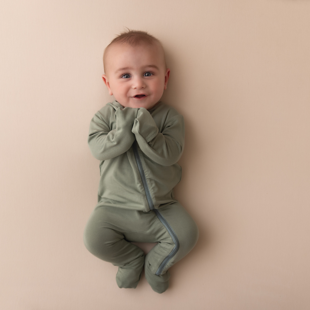 Baby Bamboo Onesie - Sage Green