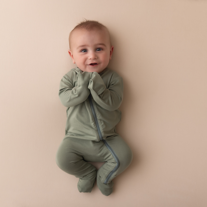 Baby Bamboo Onesie - Sage Green
