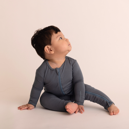 Baby Bamboo Onesie - Stone Blue
