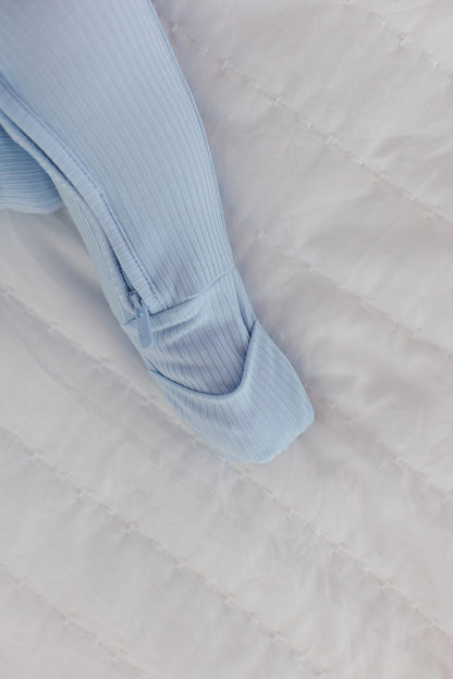 Blue Macaron (ribbed) - Zippy