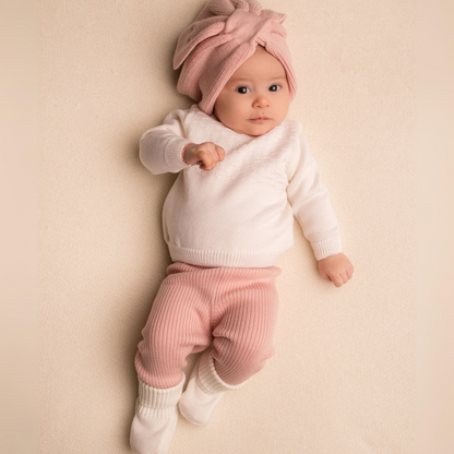 Virgin Merino Wool Sweater - Latte White