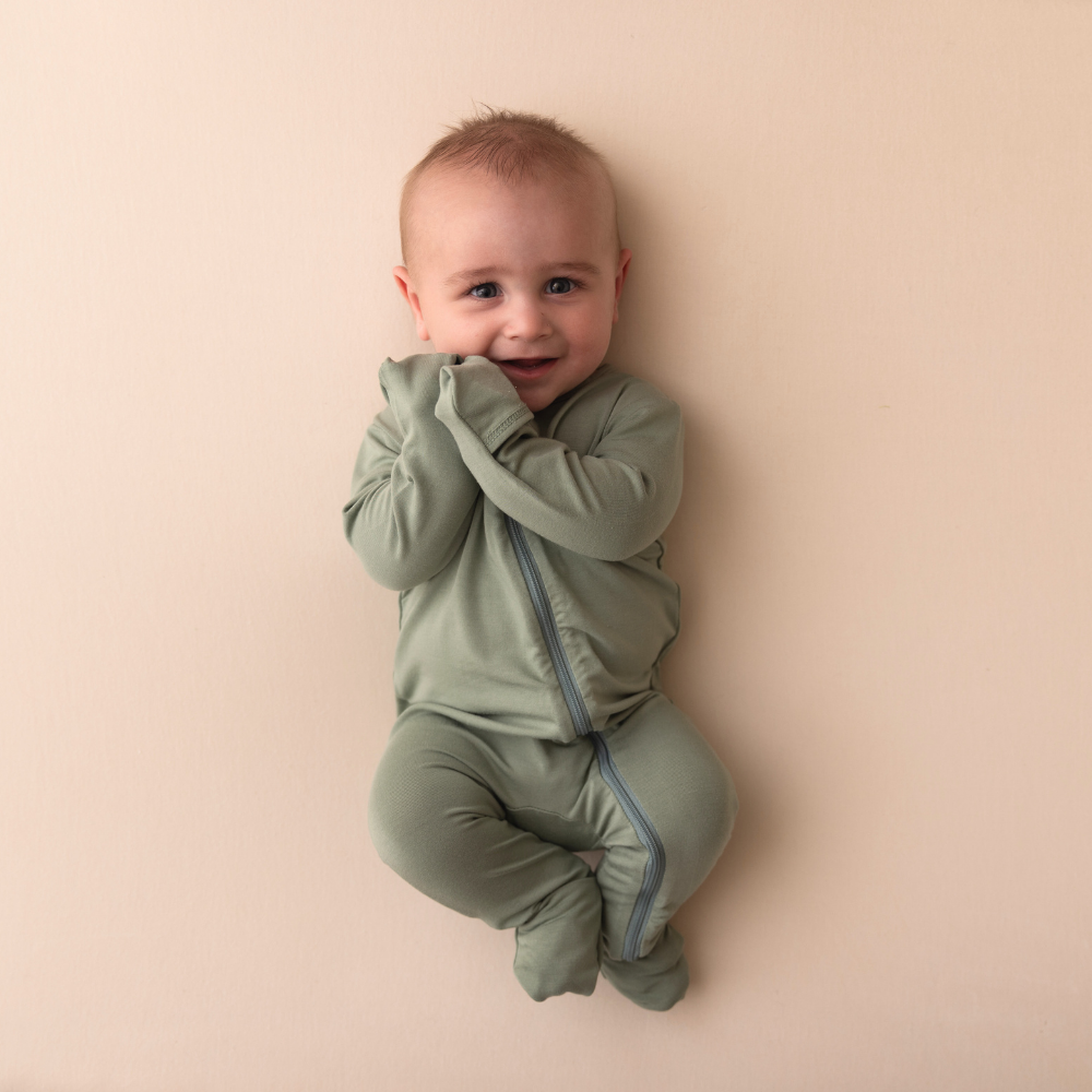 Baby Bamboo Onesie - Sage Green