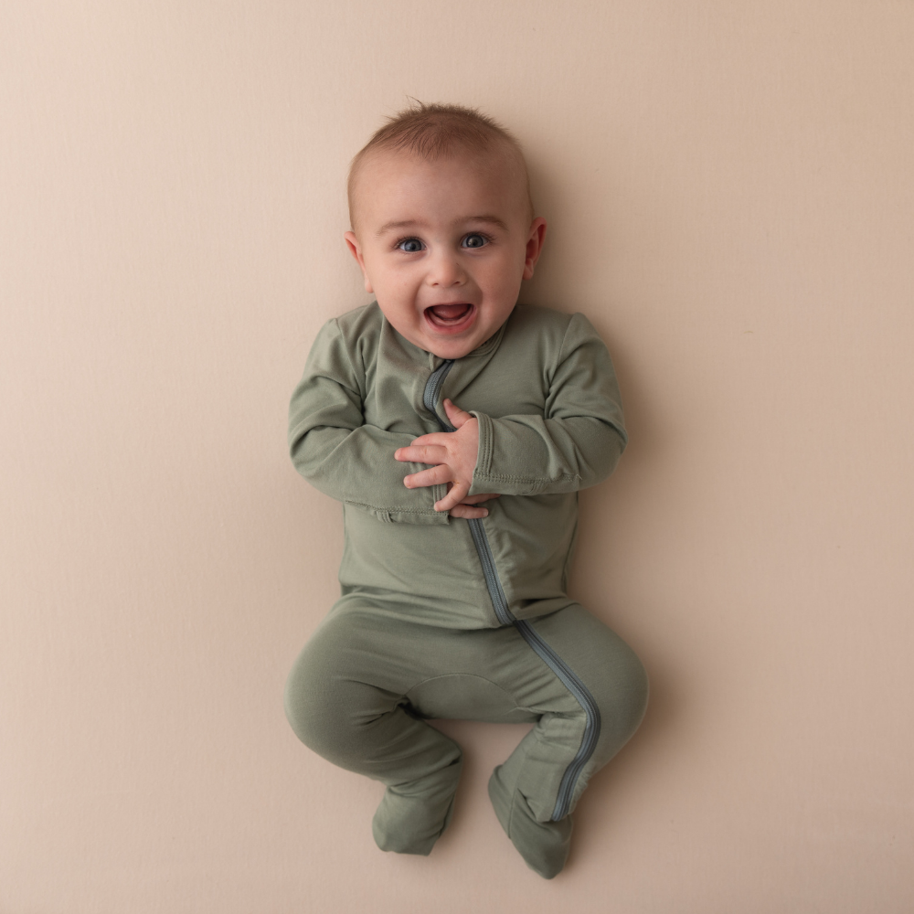 Baby Bamboo Onesie - Sage Green