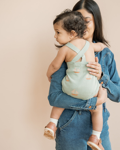 Seafoam Sailboat Romper