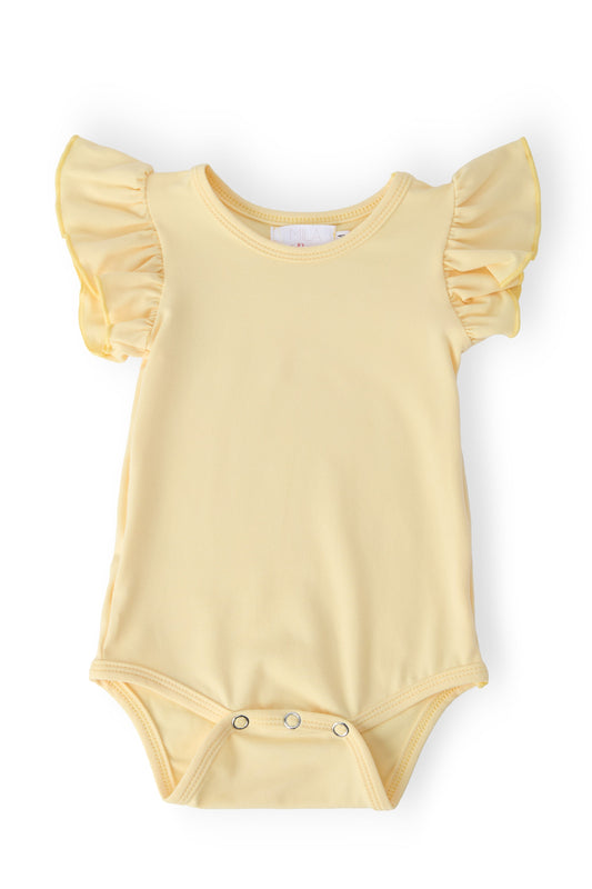Butter Yellow Flutter Bodysuit