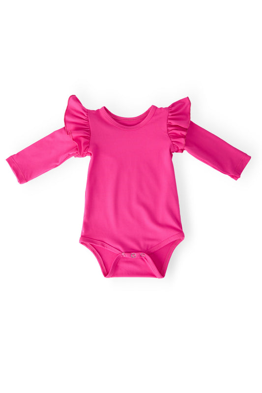 Hot Pink Flutter Bodysuit