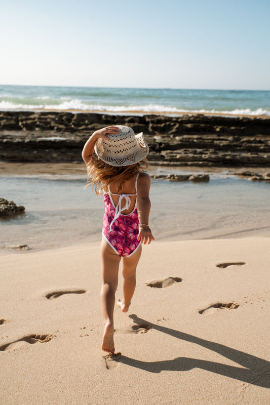 Millie One Piece Kids Swimsuit - Hibiscus Hunny