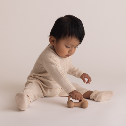 Luxury Cashmere Booties - Naturale