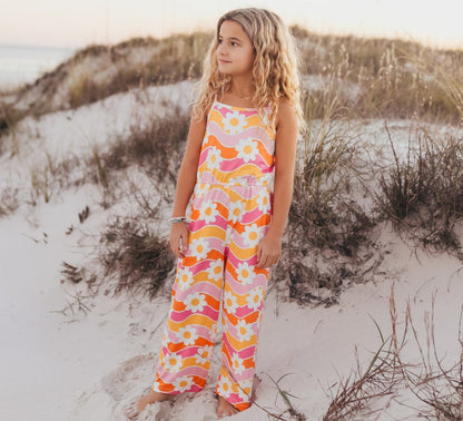 Millie Retro Floral Jumpsuit
