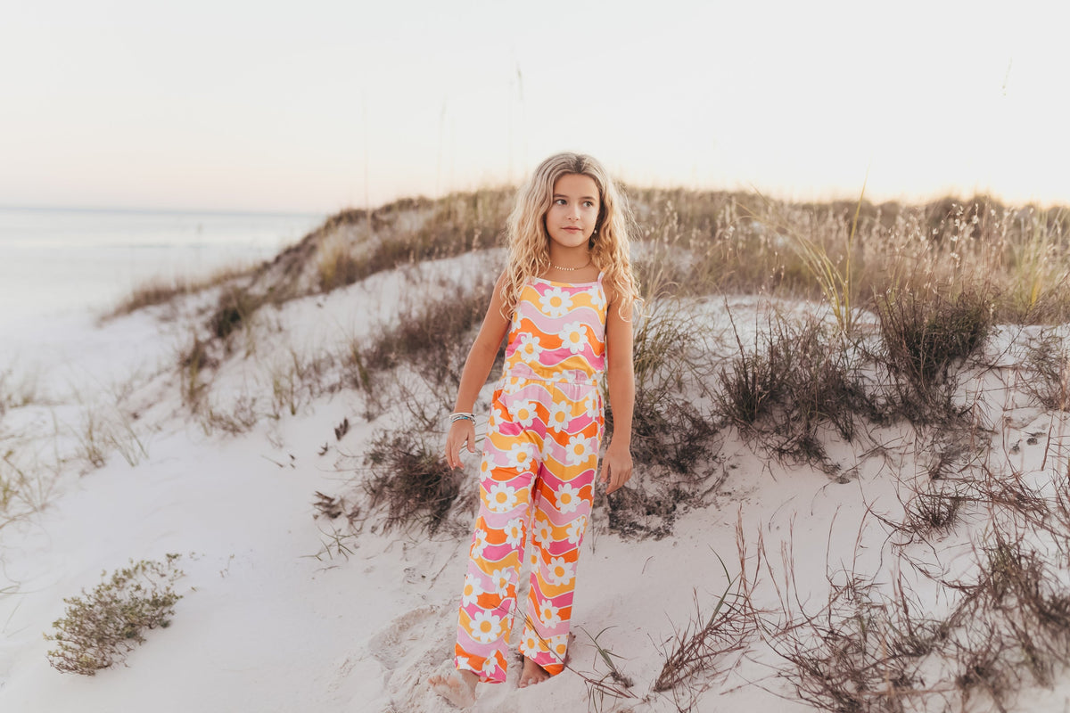 Millie Retro Floral Jumpsuit