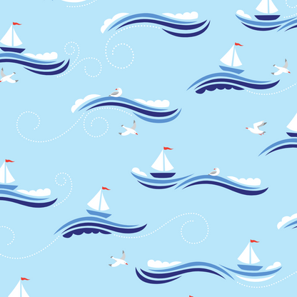 Cape Cod Sailboat Two-Piece Set