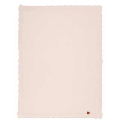 Heirloom Lace Knit Baby Blanket in Beige