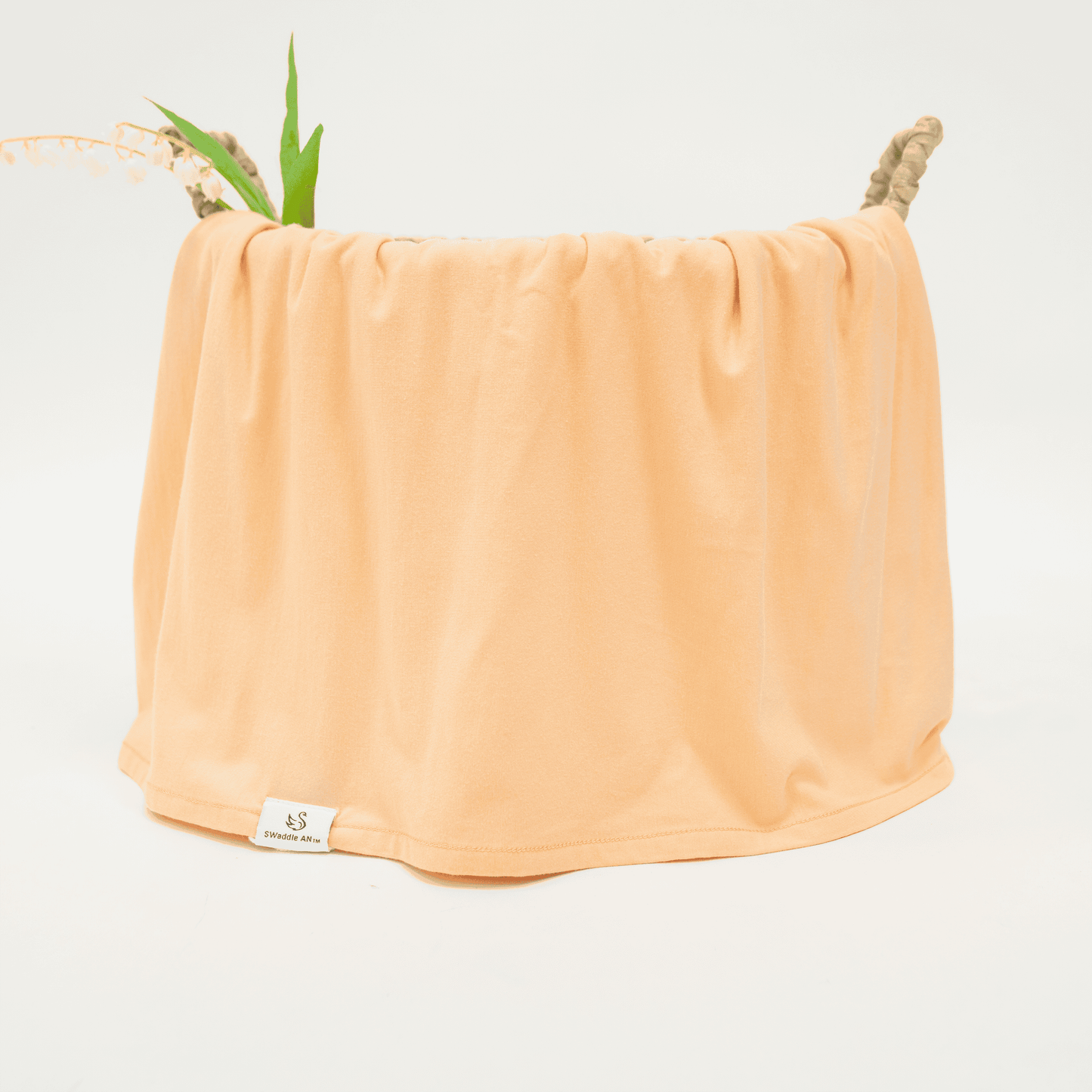 Bamboo Swaddle Blankets in Peach Fuzz