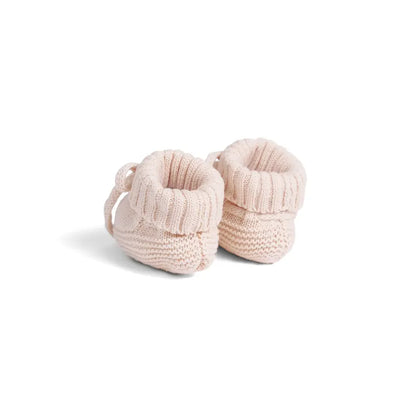 Knitted Booties in Beige