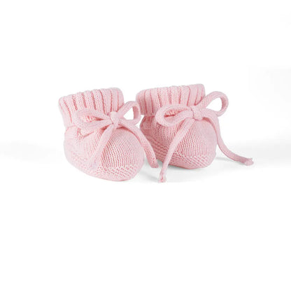 Knitted Booties in Pink