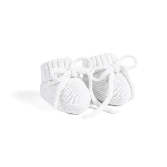 Knitted Booties in White