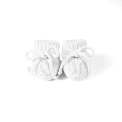 Knitted Booties in White