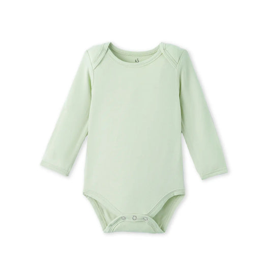 Long Sleeve Baby Bodysuit in Sage Green
