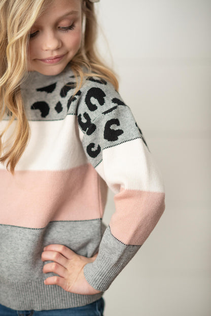 Gray Lep Stripe Sweater