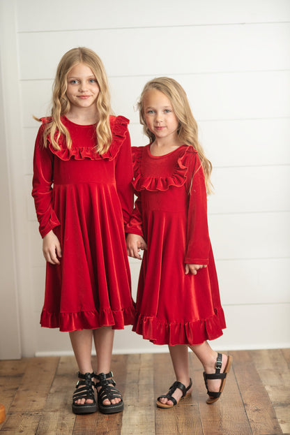 Red Velvet Dress