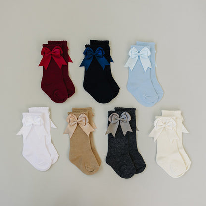Mebie High Rise Bow Socks