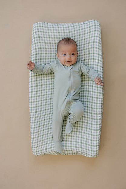 Sage Bamboo Footed Zipper