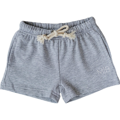 Grey Pocket Cotton Shorts