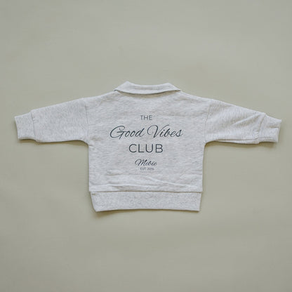 Good Vibes Quarter Zip French Terry Set