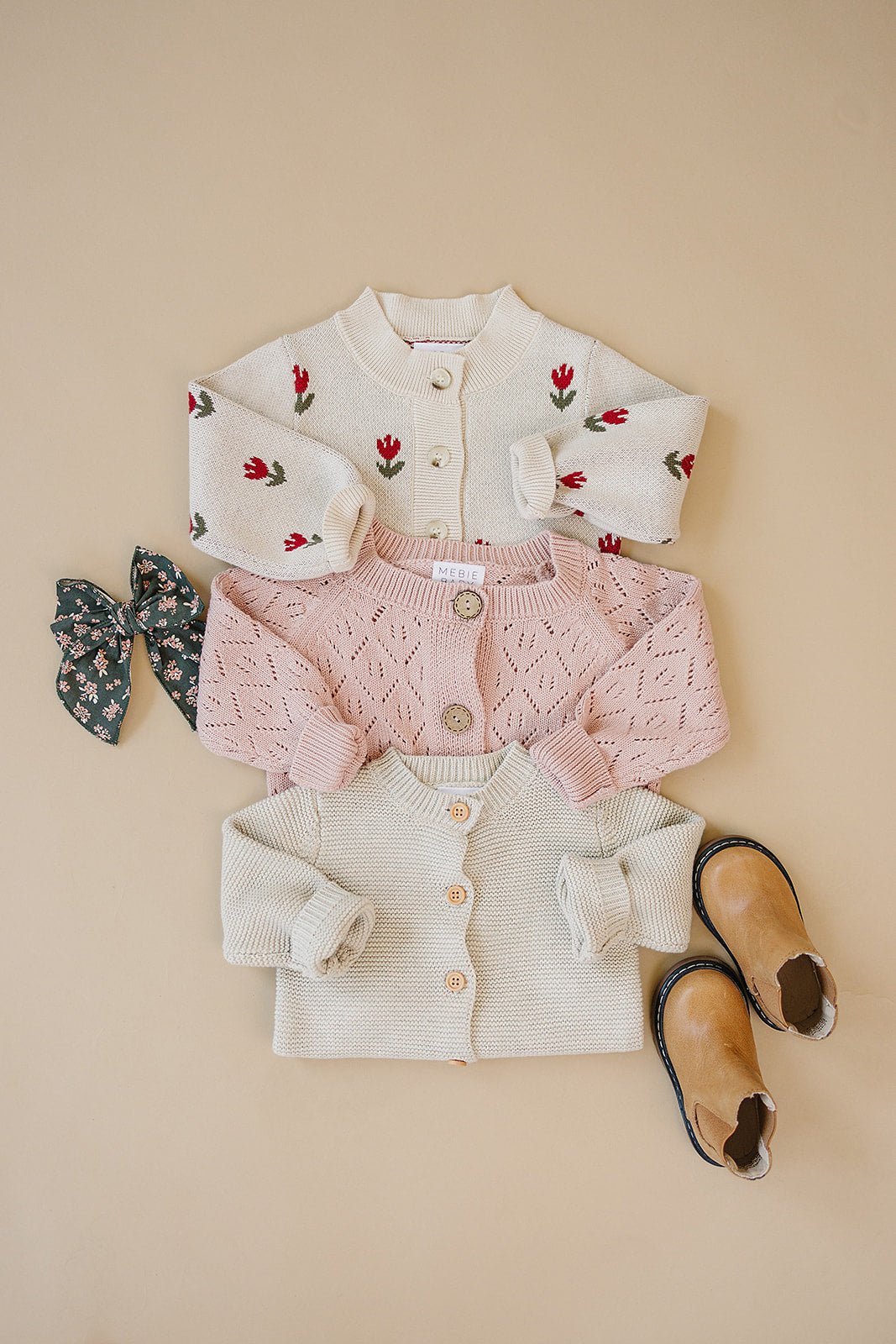 Oatmeal Knit Button Down Cardigan