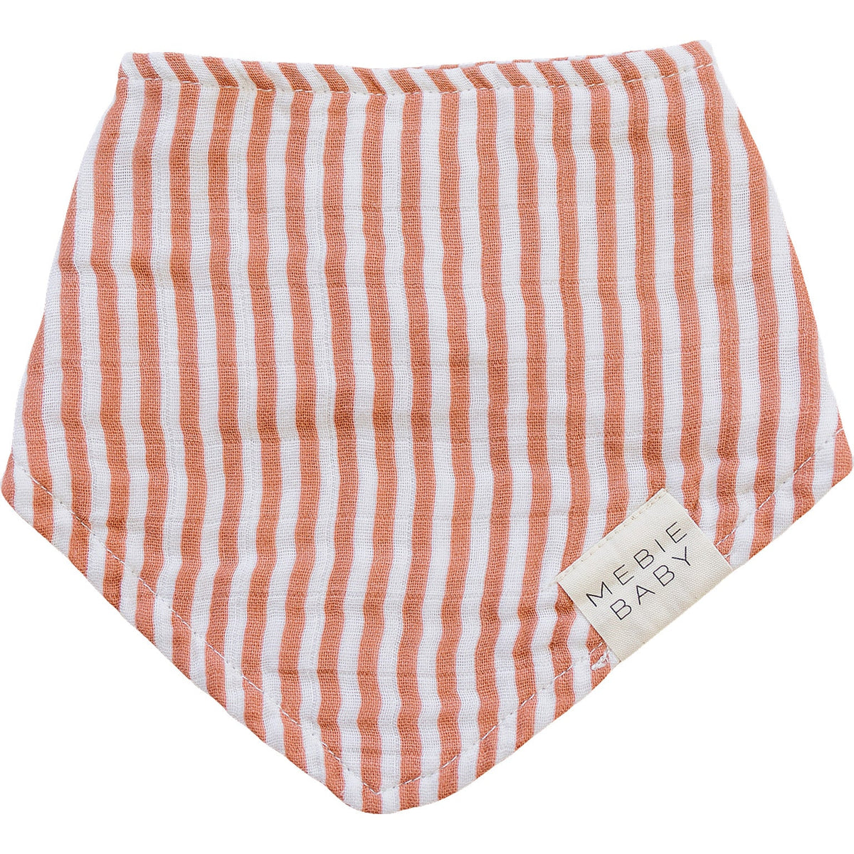 Pink Stripes Classic Muslin Bib