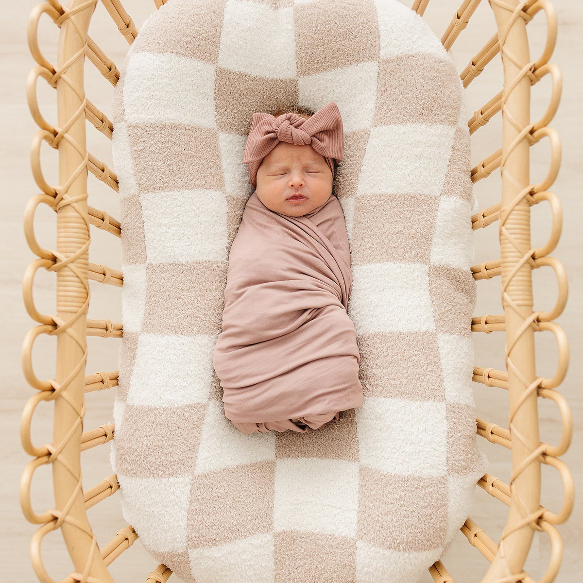 Dusty Rose Bamboo Stretch Swaddle