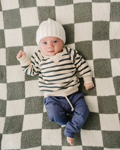 White Chunky Knit Beanie
