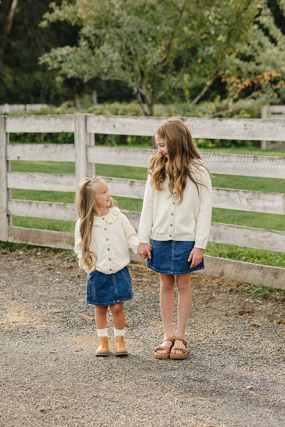 Dark Wash Denim Skirt