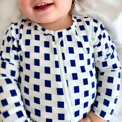 Paris Bistro Zippered Romper
