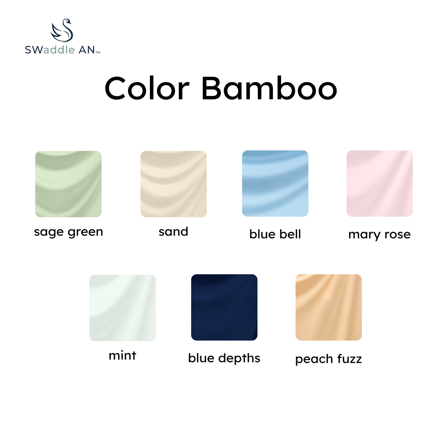 Bamboo Swaddle Blankets in Peach Fuzz