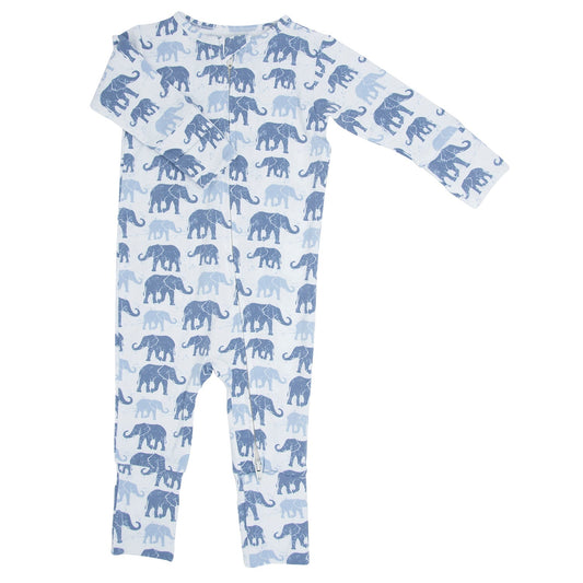Blue Elephant Romper