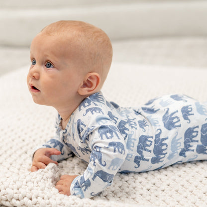 Blue Elephant Romper
