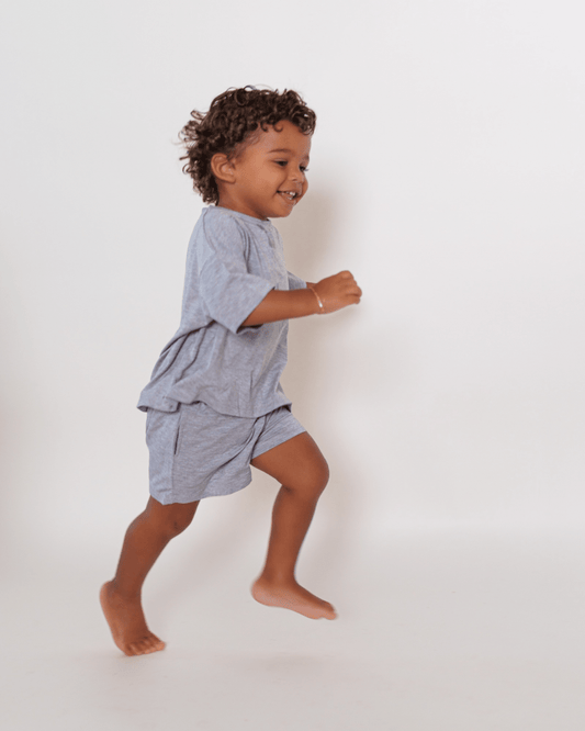 Heather Grey Modal Shorts
